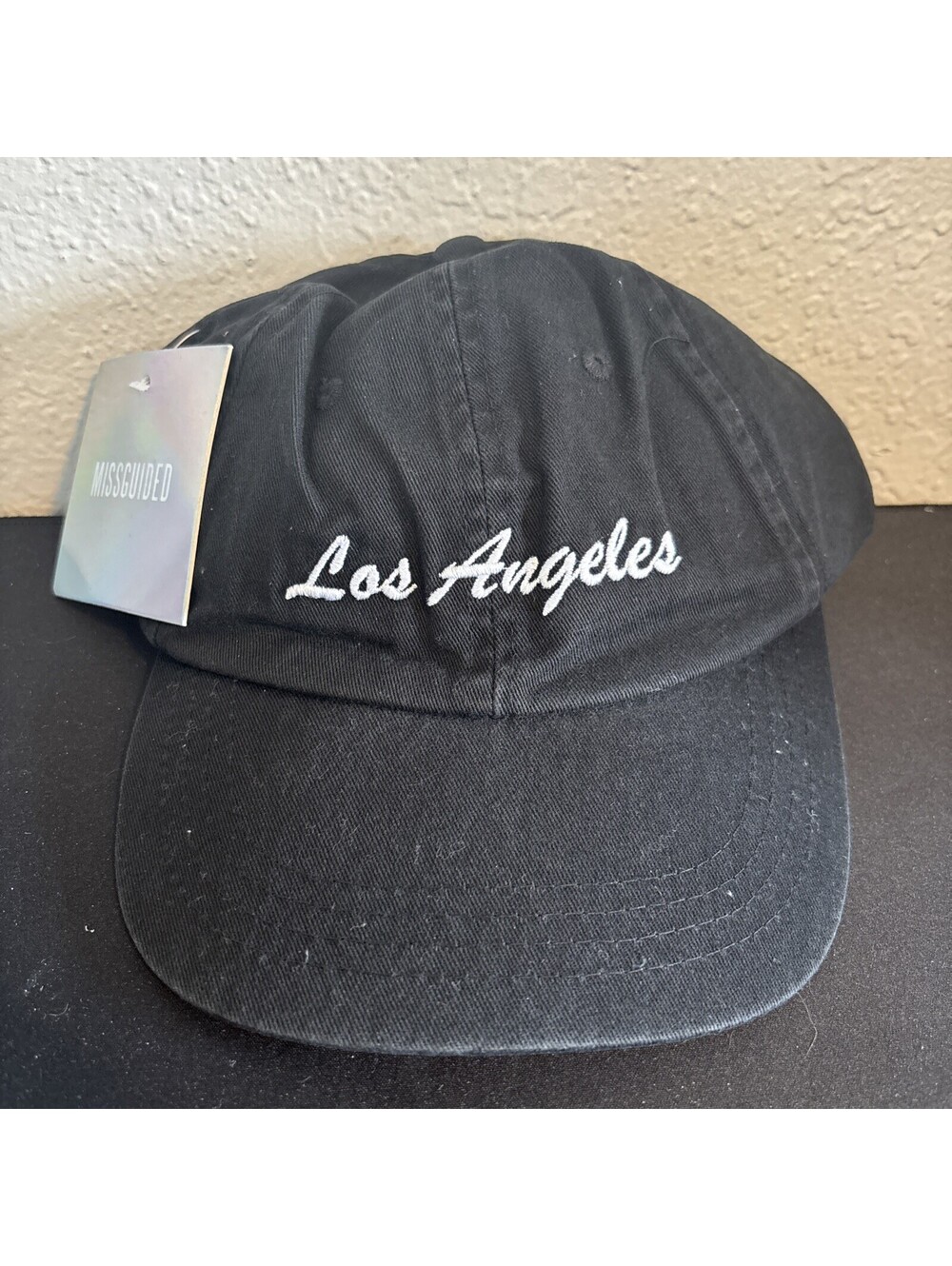 NWT Missguided Los Angeles Baseball Cap One Size Black